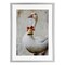 Stupell Industries Festive Jingle Goose Framed Print Under Glass, design by Petal Prints Design